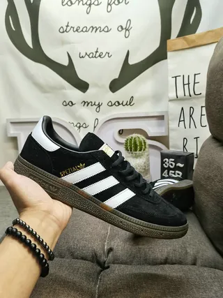 Adidas Spezial Tênis Lifestyle de Camurça Preto e Branco 5