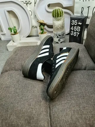 Adidas Spezial Tênis Lifestyle de Camurça Preto e Branco 6