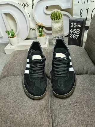Adidas Spezial Tênis Lifestyle de Camurça Preto e Branco 10