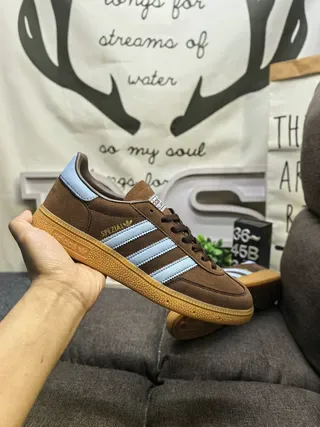Adidas Spezial Zapatillas Lifestyle de Ante Marrón y Azul Claro 5