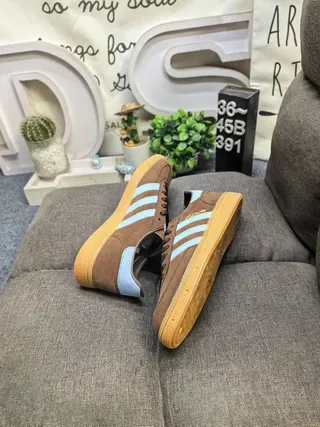 Adidas Spezial Zapatillas Lifestyle de Ante Marrón y Azul Claro 6