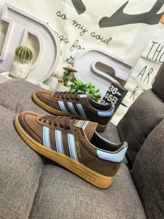 Adidas Spezial Zapatillas Lifestyle de Ante Marrón y Azul Claro 7