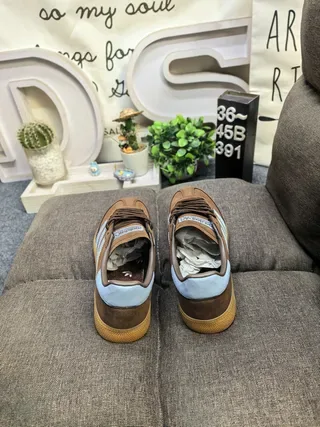 Adidas Spezial Zapatillas Lifestyle de Ante Marrón y Azul Claro 8