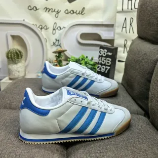 Adidas Spezial أحذية رياضية بيضاء وزرقاء للأسلوب الحياتي