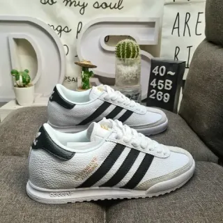 Adidas Spezial أبيض أسود ذهبي حذاء أسلوب الحياة
