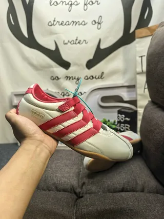 Adidas Spezial Tênis Lifestyle Branco Vermelho Sem Cadarço Fechamento Com Alça Three Stripes 5
