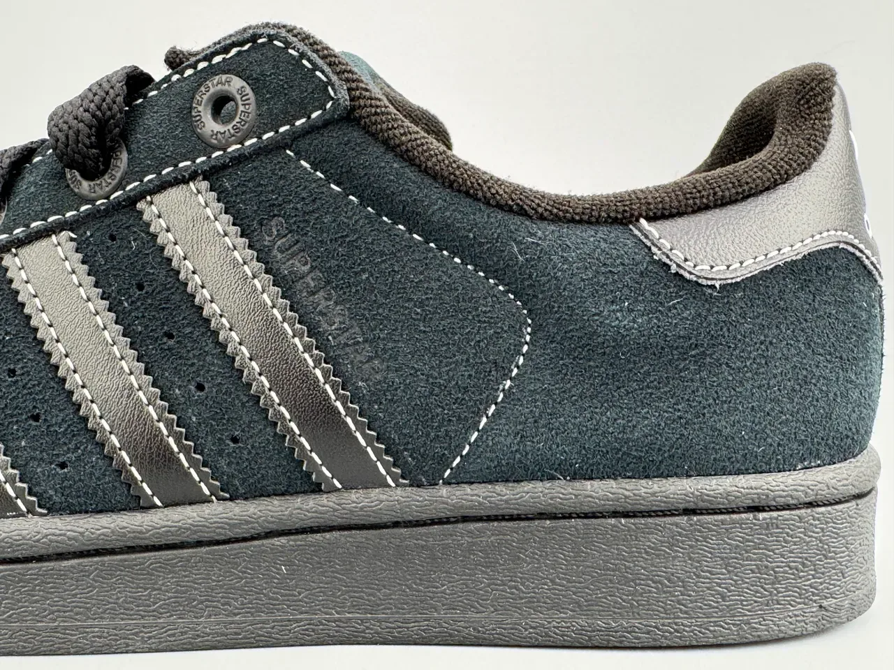 Adidas Superstar Tênis Lifestyle de Camurça Preto 7