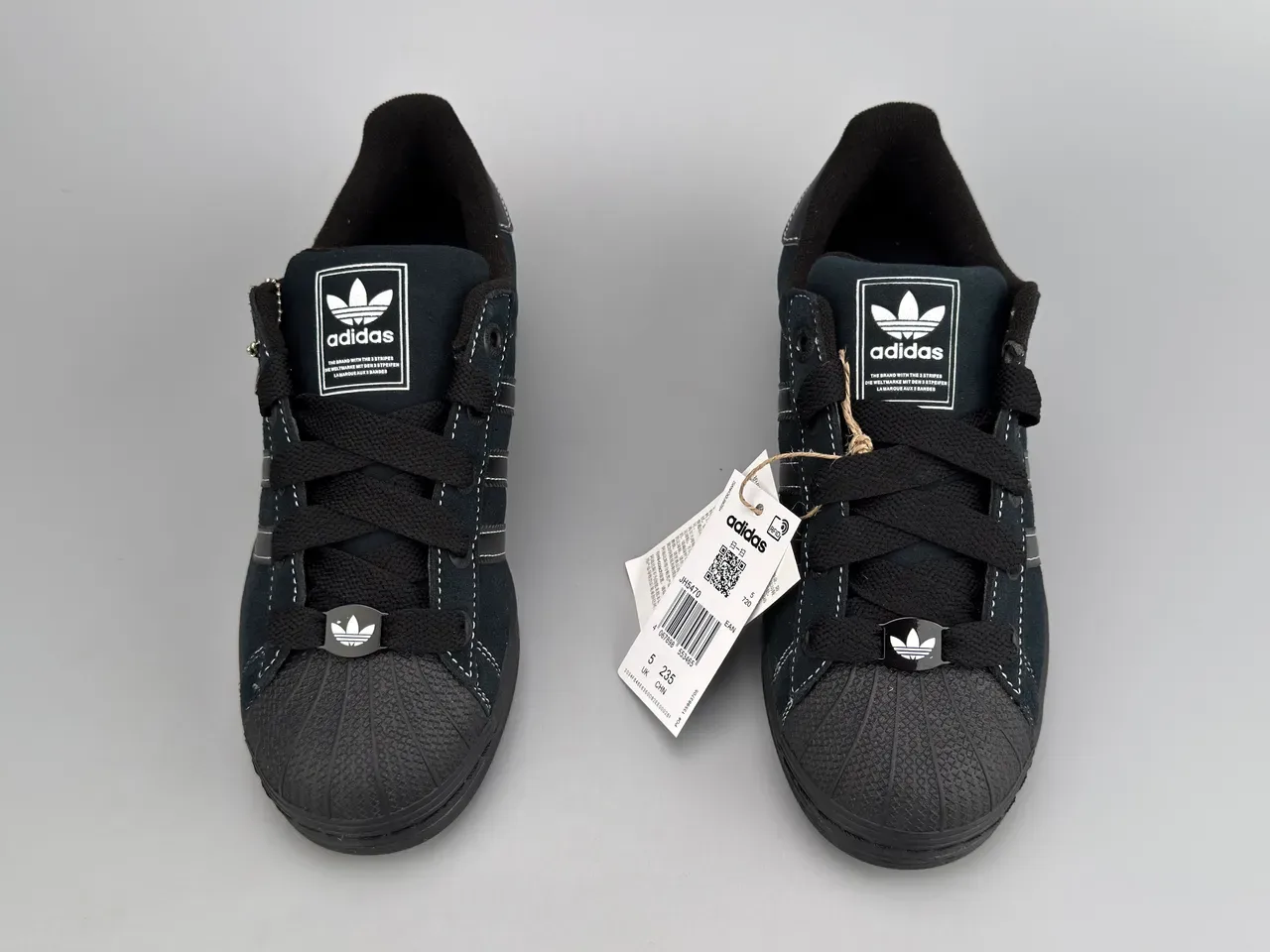 Adidas Superstar Tênis Lifestyle de Camurça Preto 9