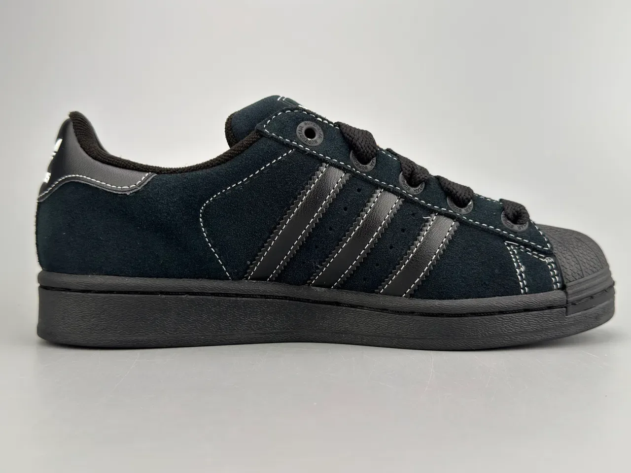Adidas Superstar Tênis Lifestyle de Camurça Preto 10