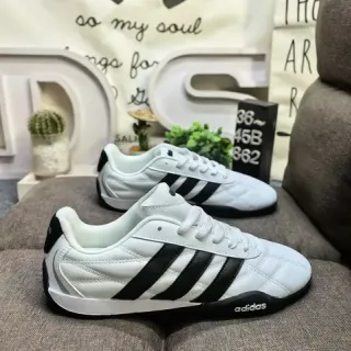 Adidas White Black Quilted Upper Three Stripes Lifestyle Sneakers