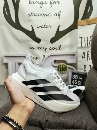 أديداس أبيض أسود silhouette streamlined شفاف كعب overlay lifestyle sneakers 5
