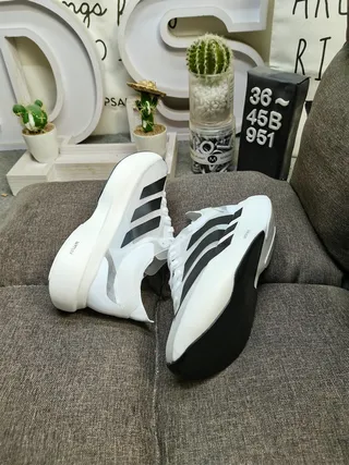 أديداس أبيض أسود silhouette streamlined شفاف كعب overlay lifestyle sneakers 6