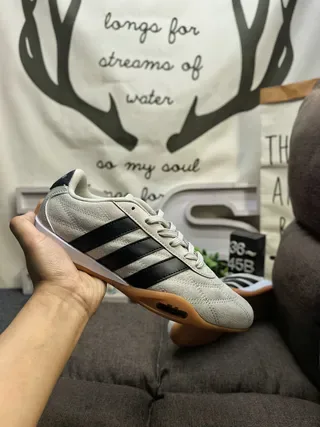 Adidas Chaussures Lifestyle Blanc et Vert Haut Matelassé Trois Rayures 5