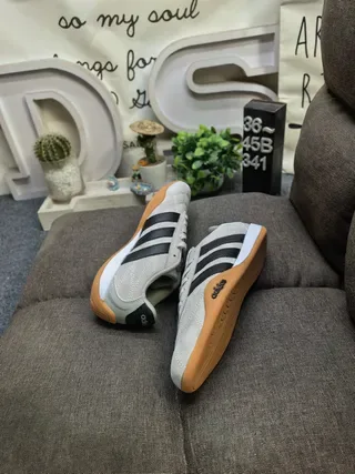 Adidas Chaussures Lifestyle Blanc et Vert Haut Matelassé Trois Rayures 6