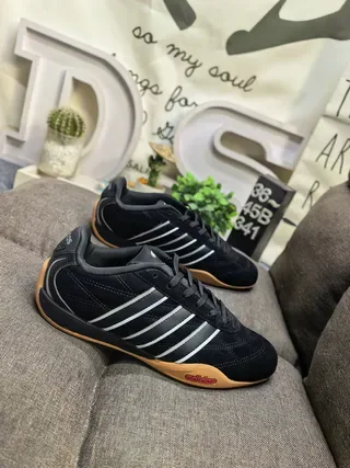 Adidas Chaussures Lifestyle Blanc et Vert Haut Matelassé Trois Rayures 19