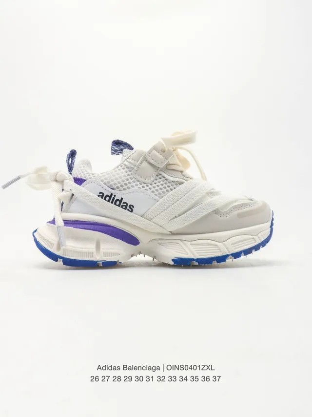 Adidas White Red Platform Sole Mesh And Synthetic Overlay Upper Chunky Sneakers 6