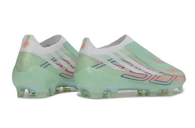 Adidas X Verde Rosa Sin Cordones Ajuste Calcetín Iridiscente Translucido Superior Firm-Ground Zapatos de Fútbol 5