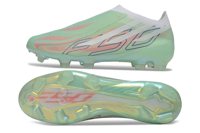 Adidas X Verde Rosa Sin Cordones Ajuste Calcetín Iridiscente Translucido Superior Firm-Ground Zapatos de Fútbol 6