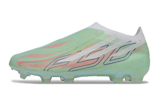 Adidas X Verde Rosa Sin Cordones Ajuste Calcetín Iridiscente Translucido Superior Firm-Ground Zapatos de Fútbol 7