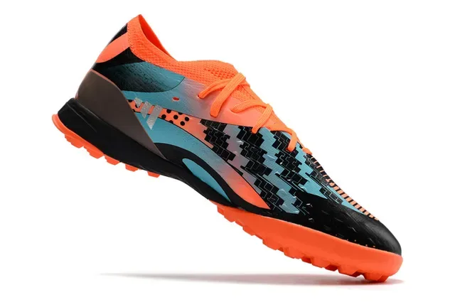 Adidas X Orange Black Chaussures de football low-cut maille synthétique et overlay pour turf 2