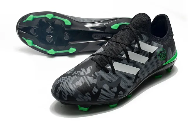 Adidas X Speedflow Camo Black Green Firm-Ground 足球鞋 4