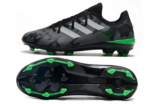 Adidas X Speedflow Camo Black Green Firm-Ground 足球鞋 6