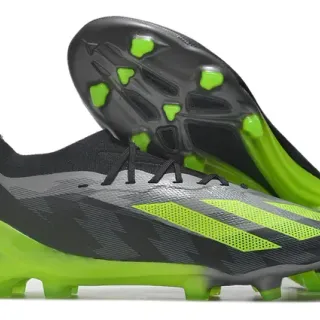 Adidas X Speedportal Negro y Verde Neón Zapatillas de Fútbol para terreno firme