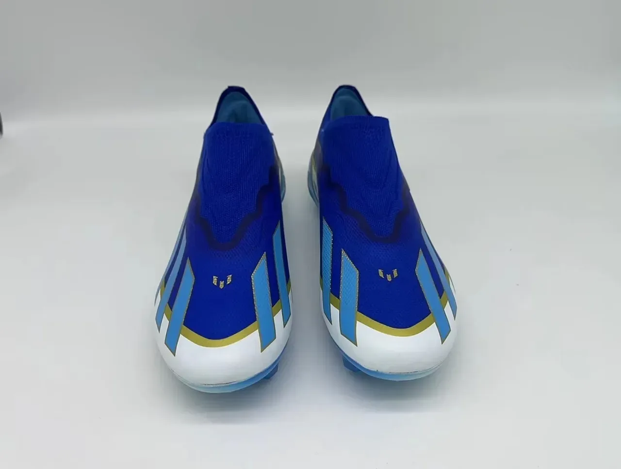 Adidas X Speedportal Blue White Gold Firm-Ground Soccer Shoes 4