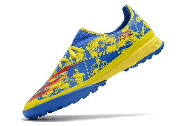 Adidas X Amarelo Preto Baixo Corte Upper Sintético Gradiente Overlay Malla Sapatos de Futebol Turf 10