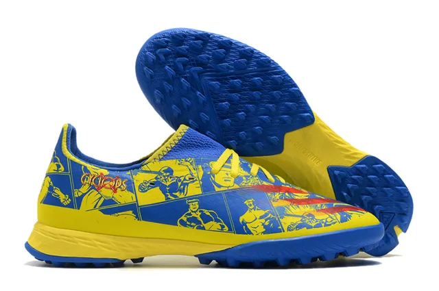 Adidas X Amarelo Preto Baixo Corte Upper Sintético Gradiente Overlay Malla Sapatos de Futebol Turf 13