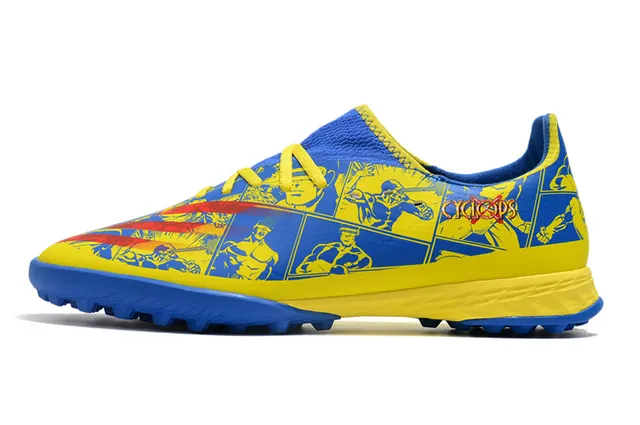 Adidas X Amarelo Preto Baixo Corte Upper Sintético Gradiente Overlay Malla Sapatos de Futebol Turf 15