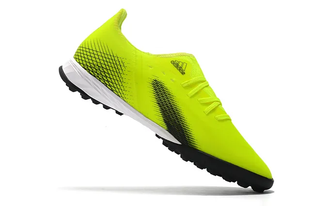 Adidas X Amarelo Preto Baixo Corte Upper Sintético Gradiente Overlay Malla Sapatos de Futebol Turf 23