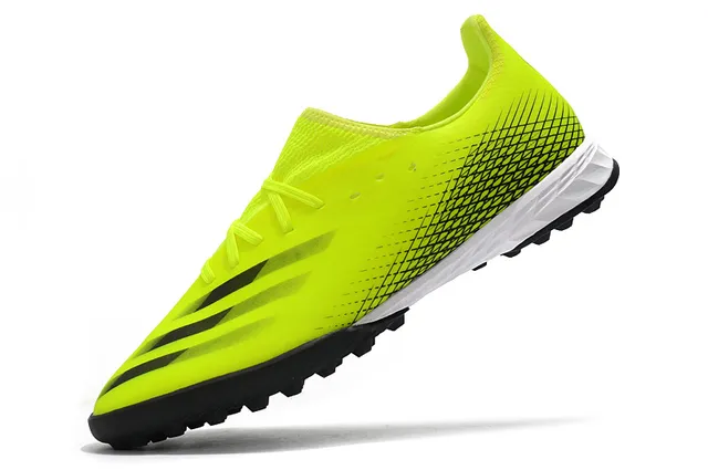 Adidas X Amarelo Preto Baixo Corte Upper Sintético Gradiente Overlay Malla Sapatos de Futebol Turf 24