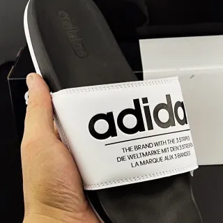 Adidas Yeezy Slide Black and White Slippers