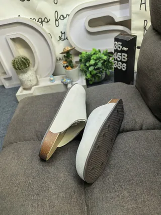 Adidas Yeezy Slide Light Gray Suede Slippers 6