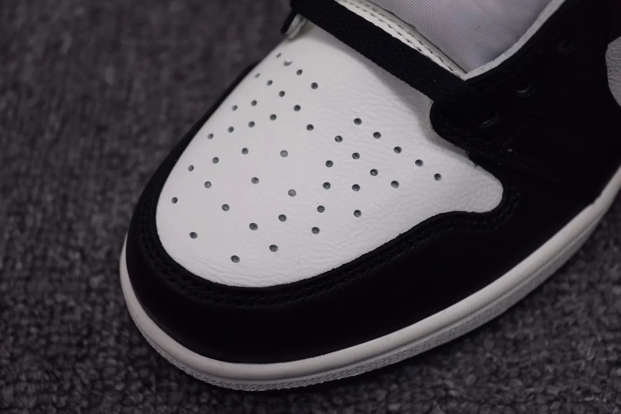 Tênis de basquete Air Jordan 1 High branco preto verde oliva 9