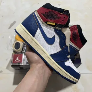Zapatillas de baloncesto Air Jordan 1 High Zip azul marino blanco rojo crema