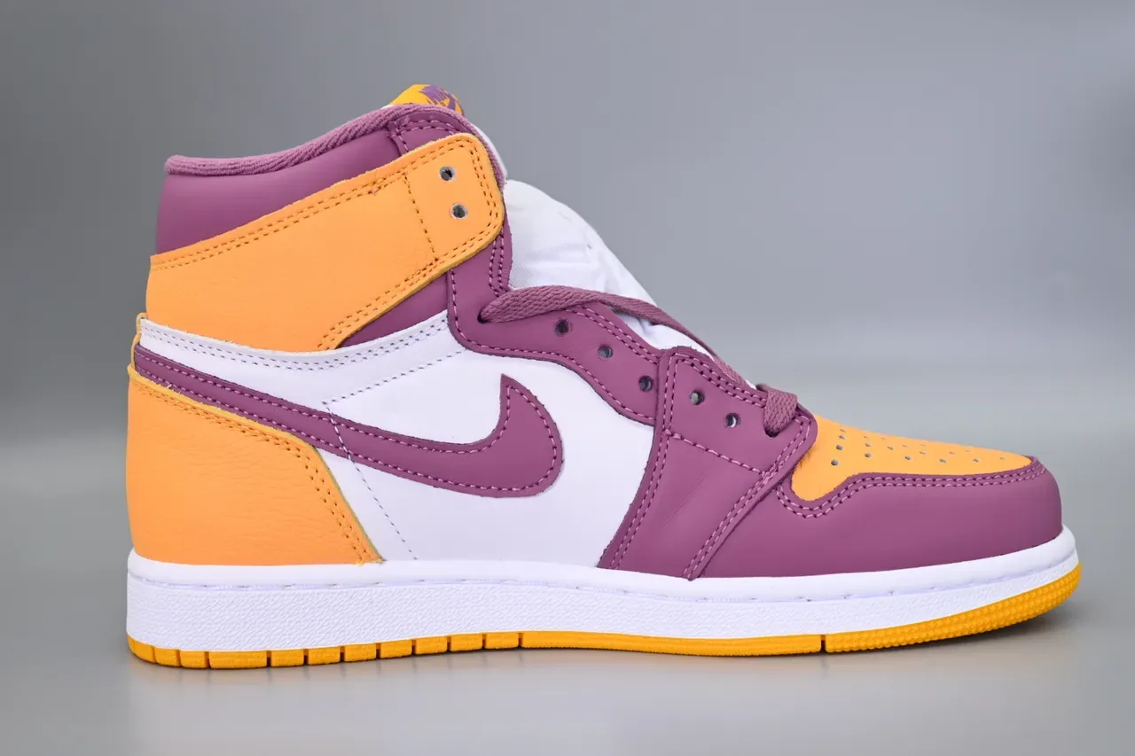 Air Jordan 1 Purple Orange White Zapatos de baloncesto 6