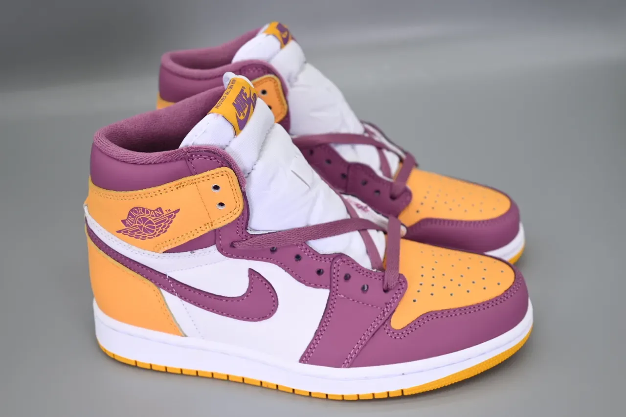 Air Jordan 1 Purple Orange White Zapatos de baloncesto 7