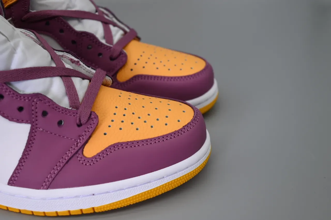 Air Jordan 1 Purple Orange White Zapatos de baloncesto 8