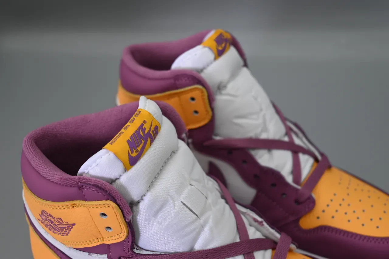 Air Jordan 1 Purple Orange White Zapatos de baloncesto 9