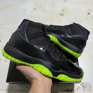 Air Jordan 11 কালো নিওন গ্রিন বাস্কেটবল জুতো