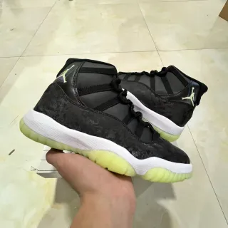 Air Jordan 11 zapatillas de baloncesto negro blanco verde lima