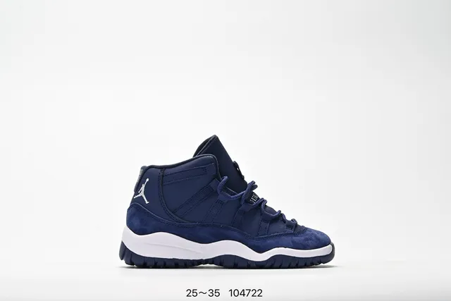 حذاء كرة السلة Air Jordan 11 بدون أربطة مع حزام باللون الأسود والأبيض والأحمر 24