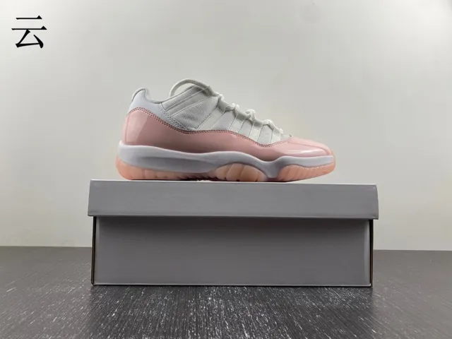 Zapatillas de baloncesto Air Jordan 11 de charol rosa pálido 8