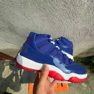 Air Jordan 11 Royal Blue White Red Basketball Shoes