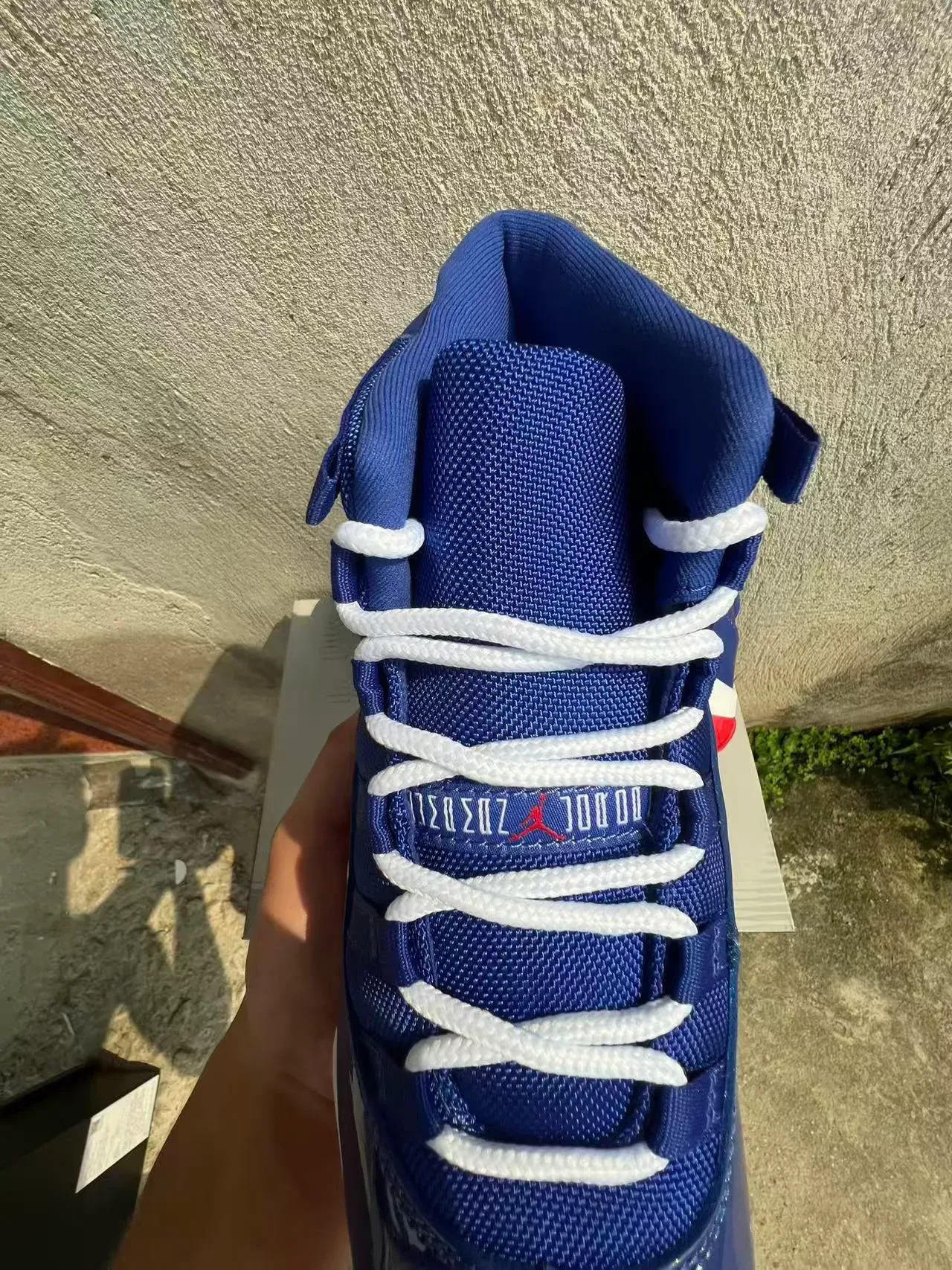 Air Jordan 11 Royal Blue White Red Basketball Shoes 4