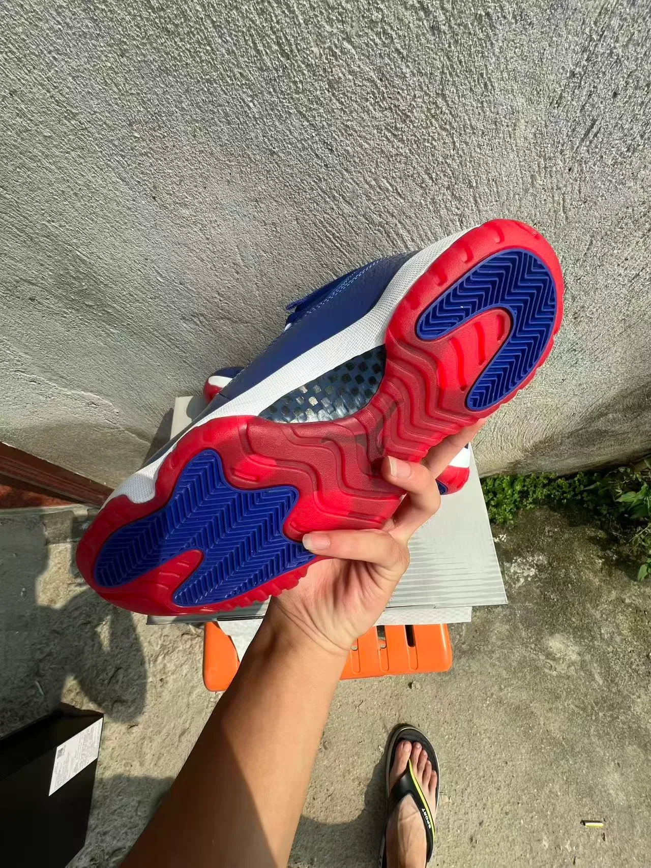 Air Jordan 11 Royal Blue White Red Basketball Shoes 6