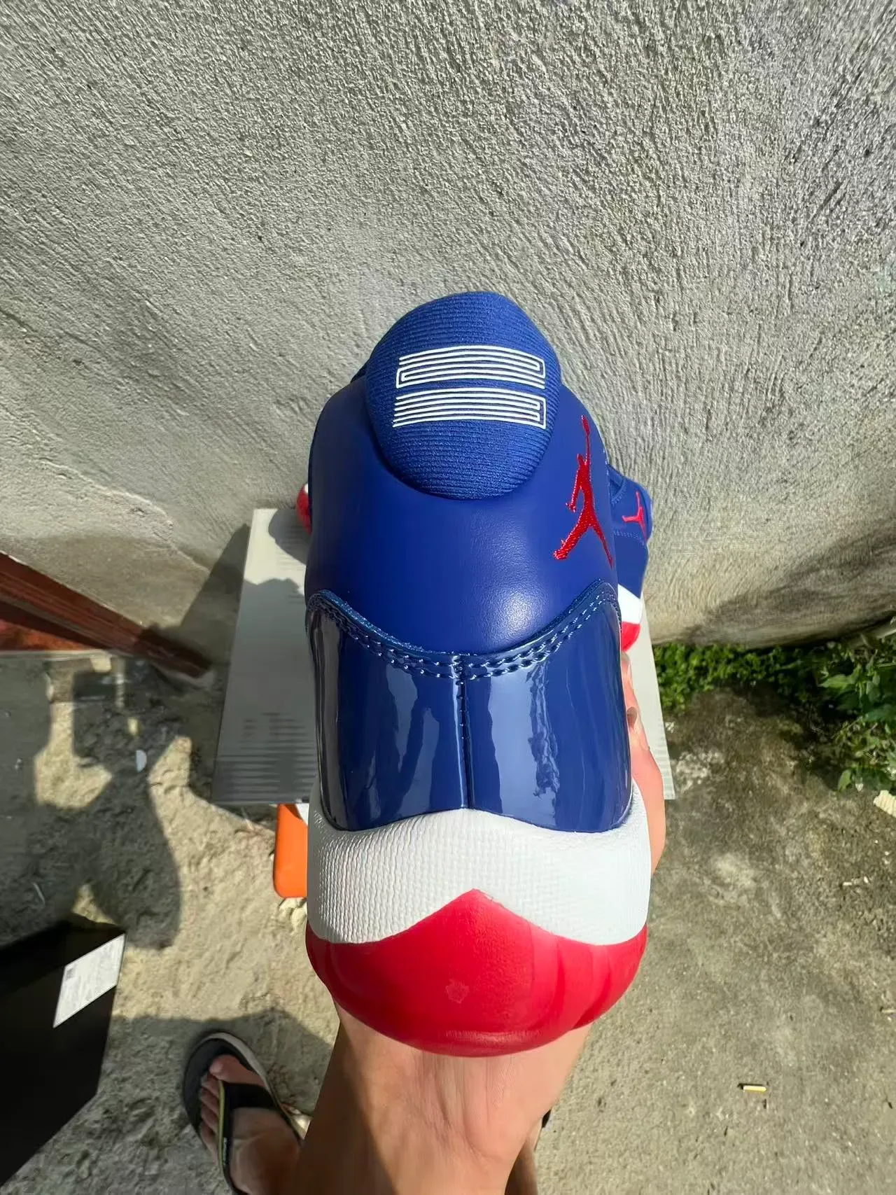 Air Jordan 11 Royal Blue White Red Basketball Shoes 8