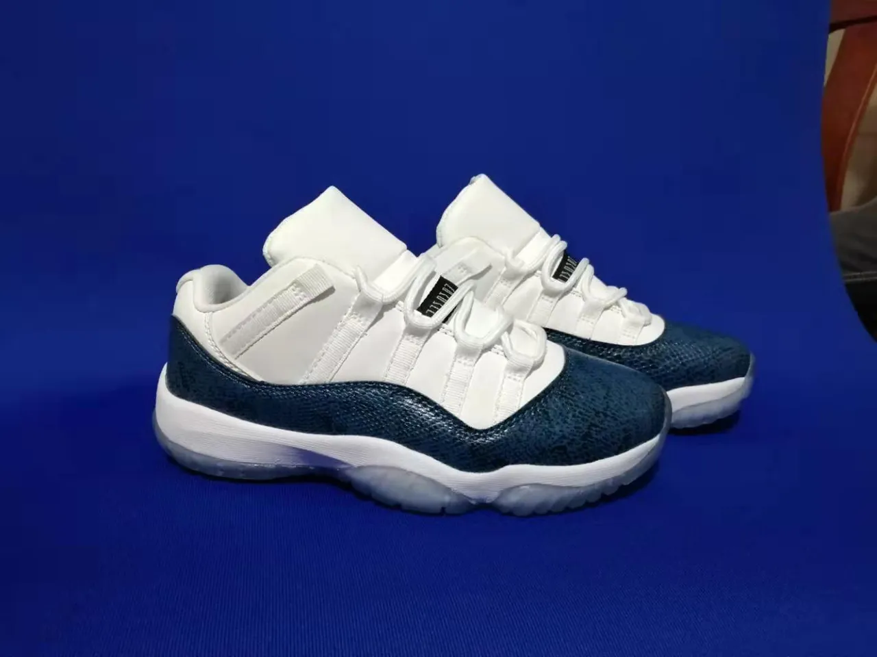 Air Jordan 11 सादा टील सापेर टेक्स्चर बास्केटबॉल जूते 3